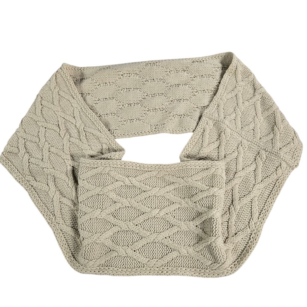 Pure Jill Womens Knit Infinity Circle Scarf EUC Coastal Beachy Classic Winter